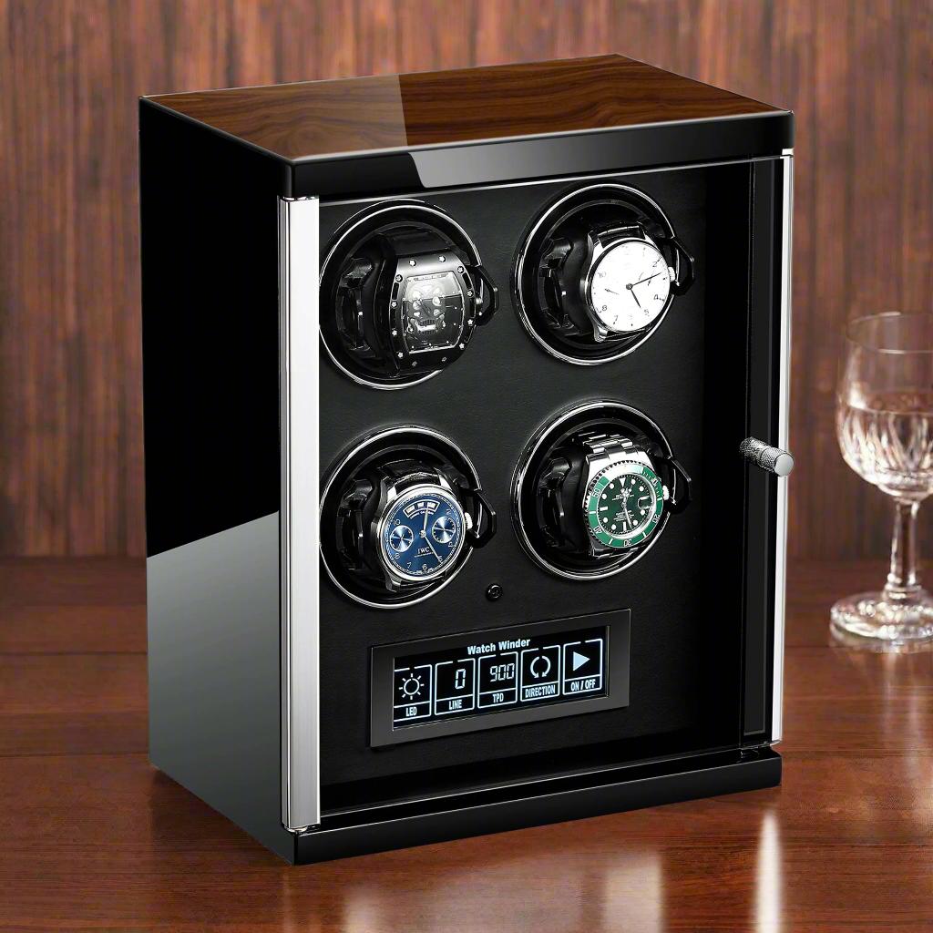 Tempus 4 Watch Winder for Automatic Watches with Touch Screen Technology