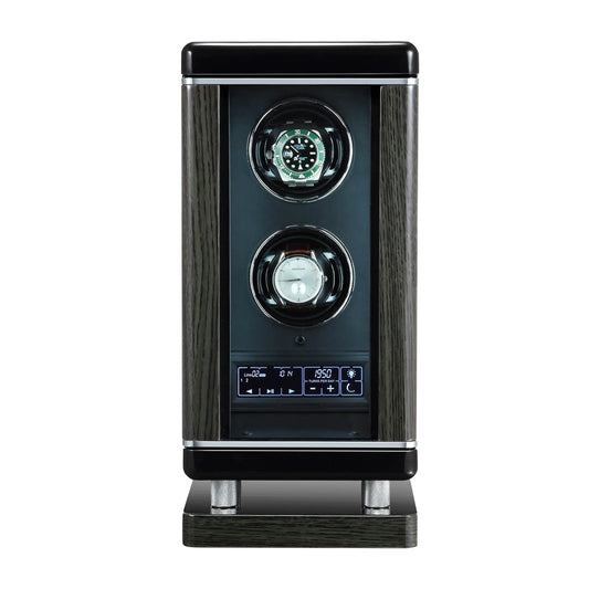 2 Watch Winder for Automatic Watches For Men BioMetric Access Technology by Tempus