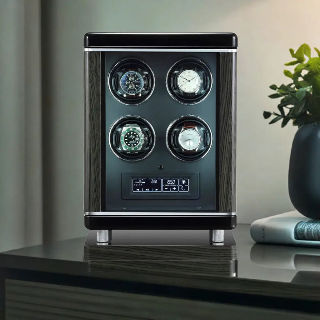 4 Watch Winder for Automatic Watches with BioMetric Technology by Tempus