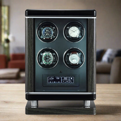 4 Watch Winder for Automatic Watches with BioMetric Technology by Tempus