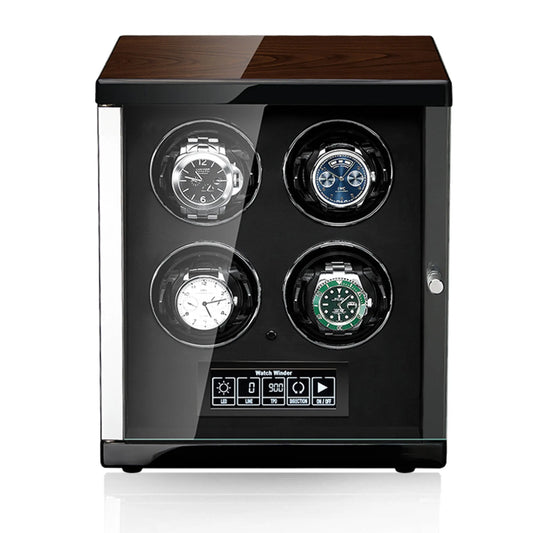 4 Watch Winder for Automatic Watches with Touch Screen Technology by Tempus