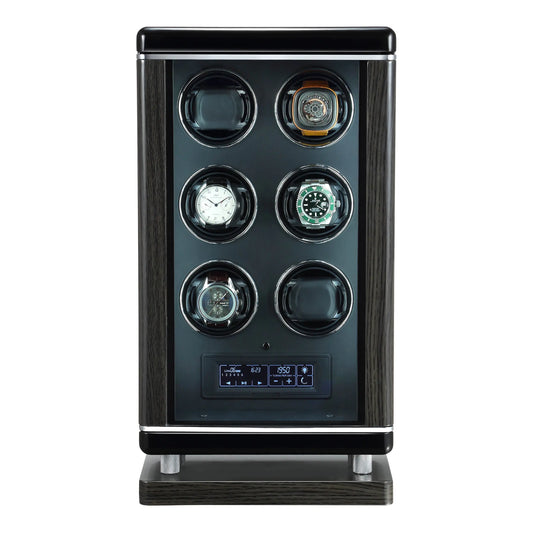 6 Watch Winder for Automatic Watches with BioMetric Technology by Tempus